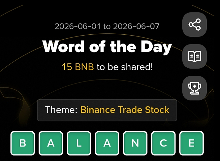 #Binance  #wordoftheday  Word Of The Day 3 Letters Today Answers     --- Binance Word Of...